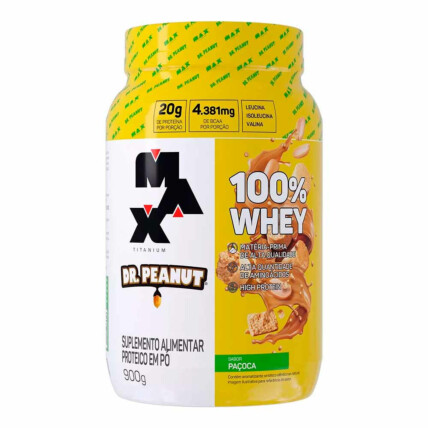 100% WHEY DR PEANUT 900G PACOCA - MAX TI