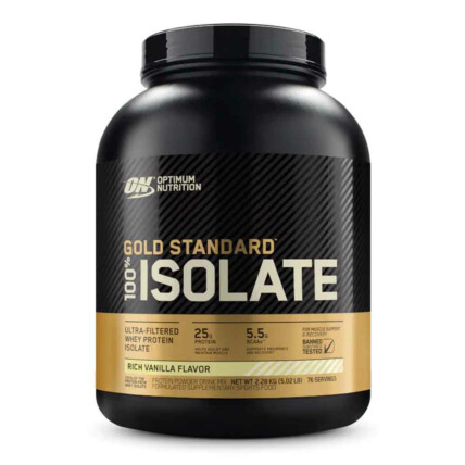 Whey Protein Gold Isolate 2.2kg Baunilha Optimum Nutrition