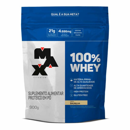 100% WHEY PROTEIN CONCENTRADO REFIL 900G