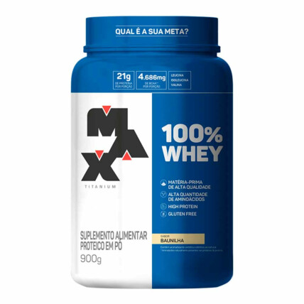 100% WHEY PROTEIN CONCENTRADO 900G BAUNI