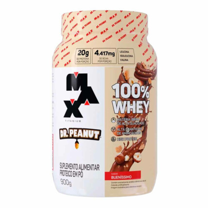 100% WHEY DR PEANUT 900G BUENISSIMO - MA