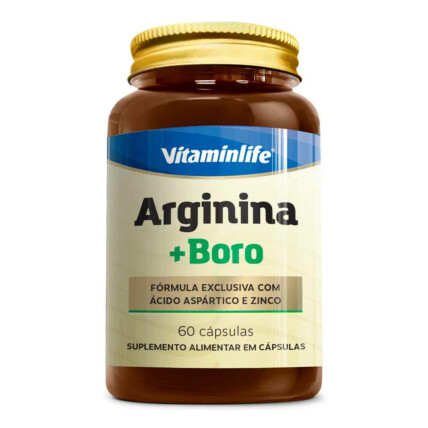 Arginina + Boro 60 Caps Vitaminlife