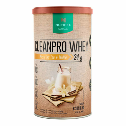 Cleanpro Whey Protein Hidrolisado 450g Baunilha Nutrify