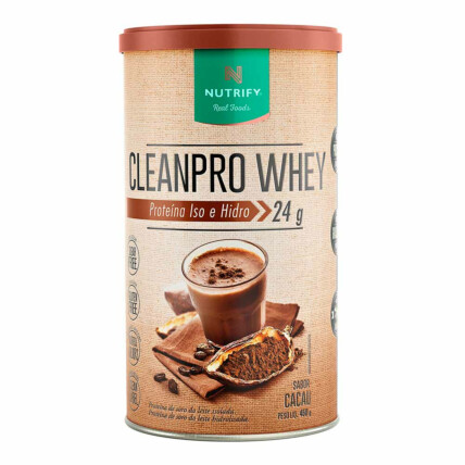 Cleanpro Whey Protein Hidrolisado 450g Cacau Nutrify