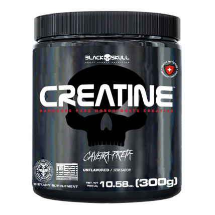 CREATINA MONOHIDRATADA 300G BLACK SKULL