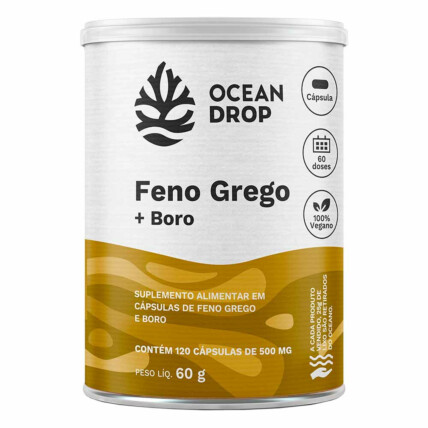 Feno Grego Boro 120 Caps 500mg Ocean Drop