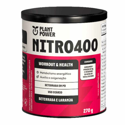 Nitro400 270g Beterraba E Laranja Plant Power