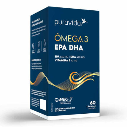 Ômega 3 Epa Dha 60caps Puravida