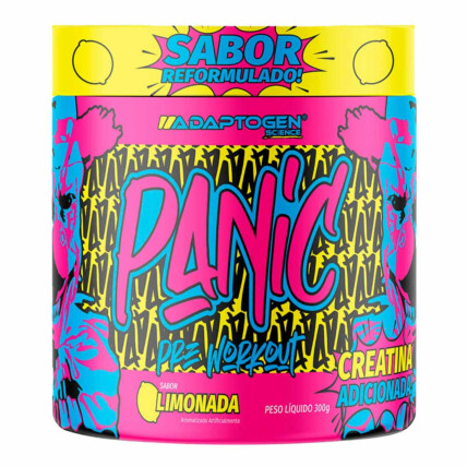 PRÉ TREINO PANIC 300G LIMONADA ADAPTOGEN SCIENCE