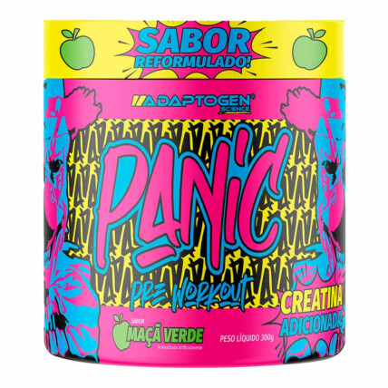 PRÉ TREINO PANIC 300G MAÇA VERDE ADAPTOGEN SCIENCE