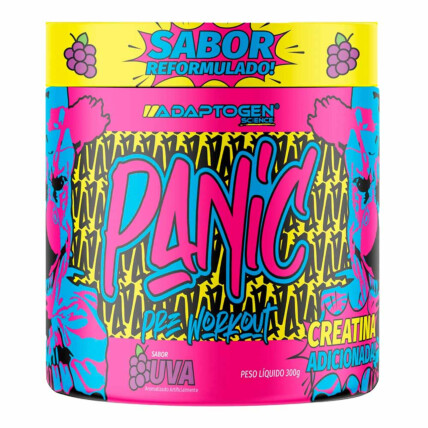 PRÉ TREINO PANIC 300G UVA ADAPTOGEN SCIENCE