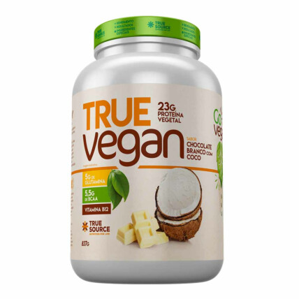 TRUE VEGAN 837G CHOCOLATE BRANCO/COCO -