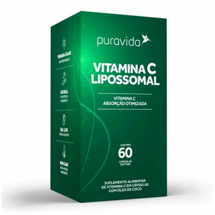 VITAMINA C LIPOSSOMAL 60CAPS - PURAVIDA