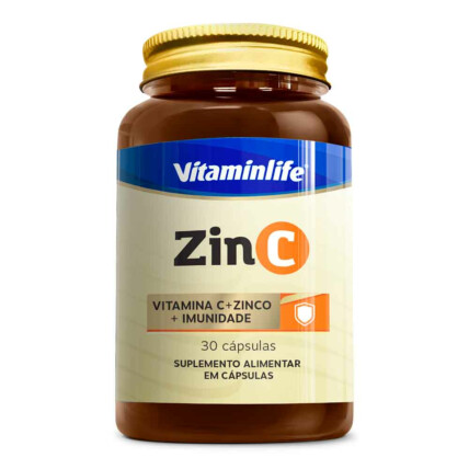 Zin C (Vitamina C + Zinco) 30 Caps Vitaminlife