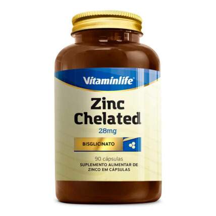 Zinc Chelated 28mg (Bisglicinato) 90 Caps Vitaminlife