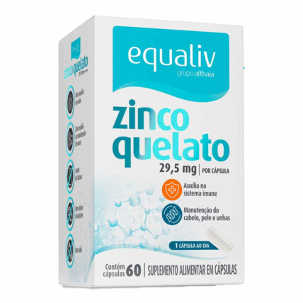 ZINCO QUELATO 60CAPS - EQUALIV